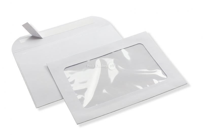 Panorama window envelope, 162 x 229 mm (A5), 160 gram, strip closure, (window format 110 x 180 mm, position: 25 mm from the left, 25 mm from the bottom)
